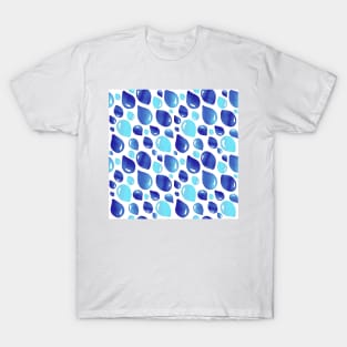 Blue Party Balloon Pattern T-Shirt